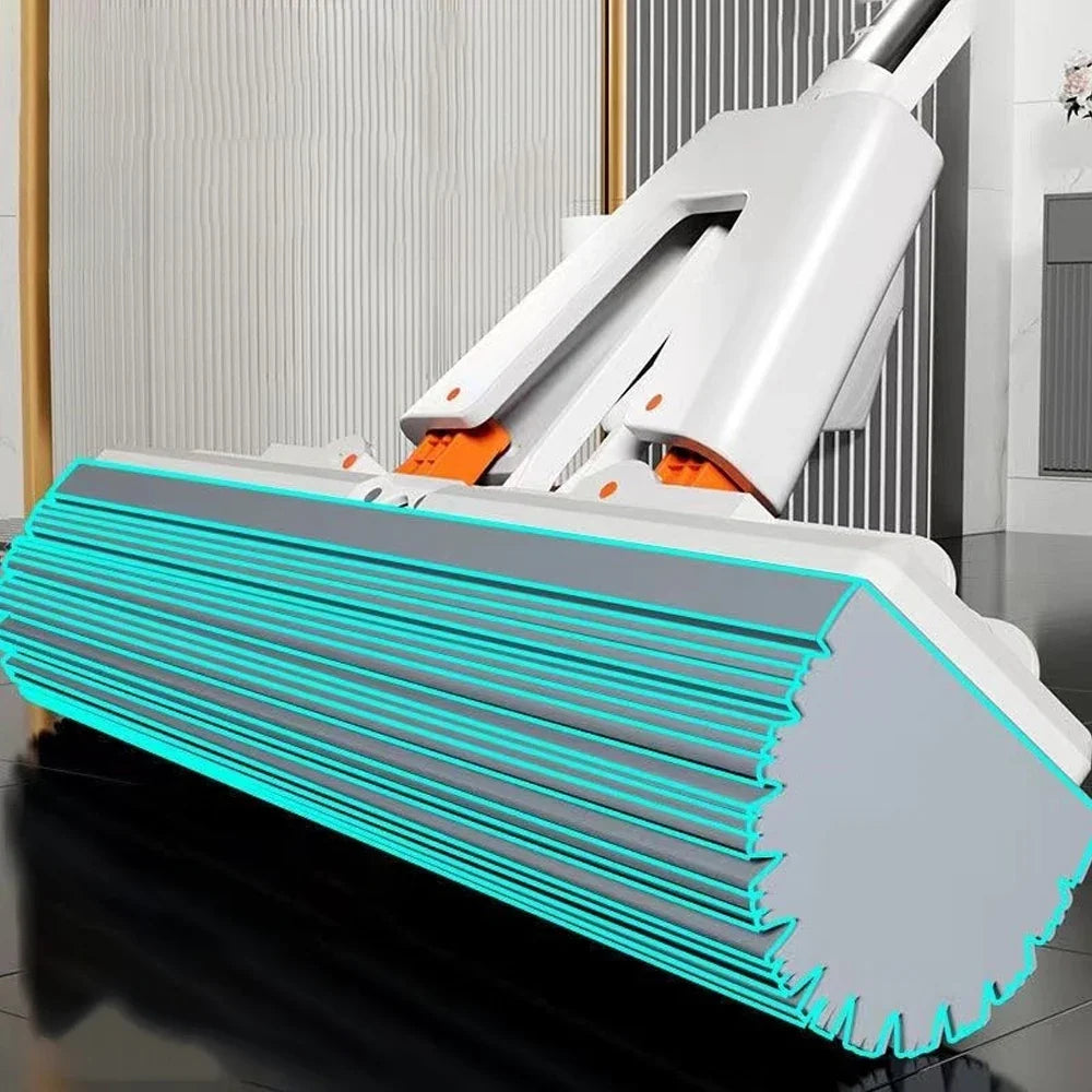 Squeezed Self-Draining Rubber Cotton Mop