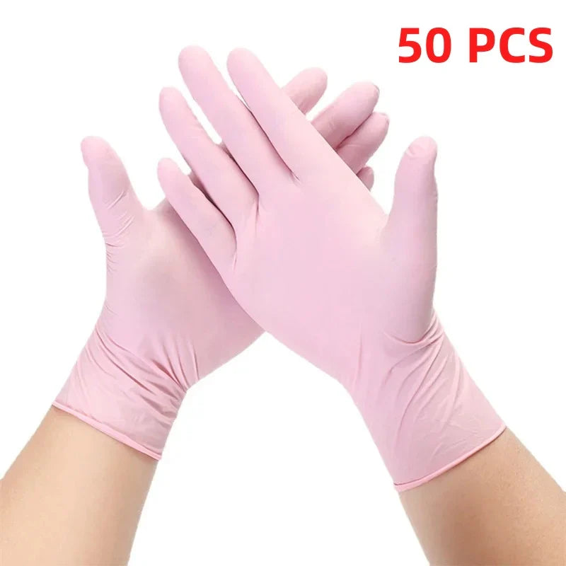 Pink Nitrile Gloves