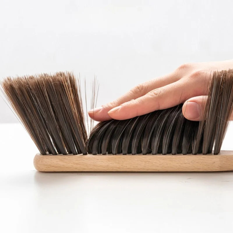 Natural Wood Bristles Brush Set