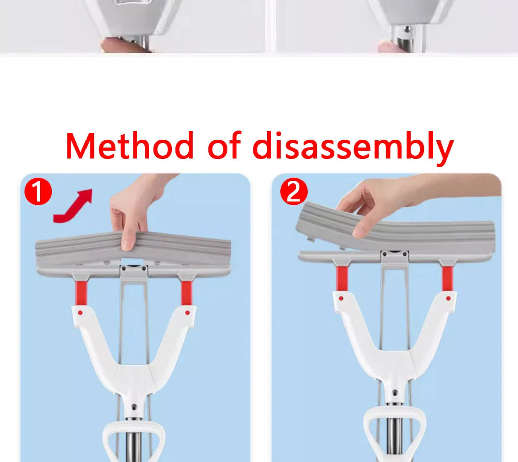 Squeezed Self-Draining Rubber Cotton Mop