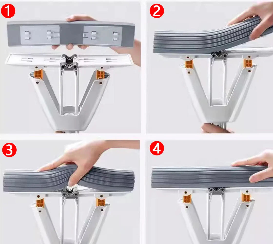 Squeezed Self-Draining Rubber Cotton Mop