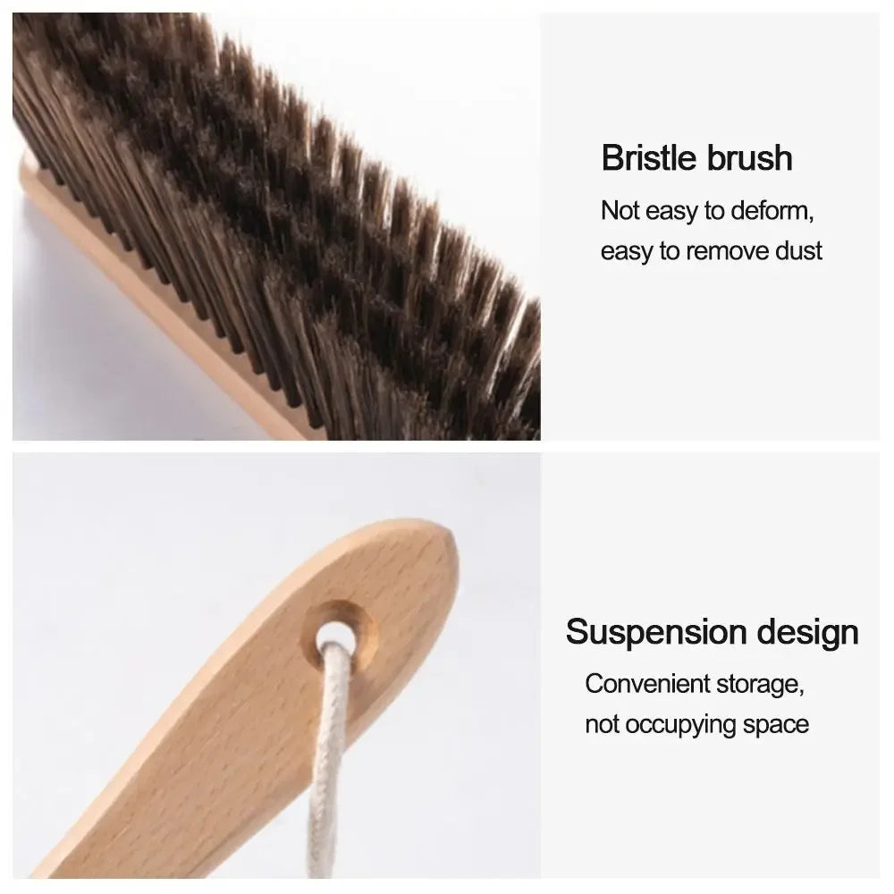 Natural Wood Bristles Brush Set