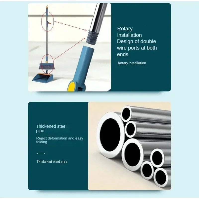 Kitchen Broom & Dustpan Combination